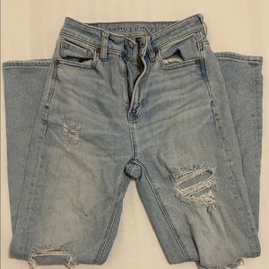 American Eagle Distressed Light Blue Jeans
